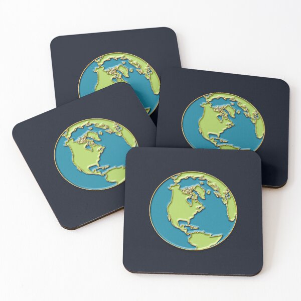 Item preview, Earth Enamel Pins designed and sold by EnamelStudio.