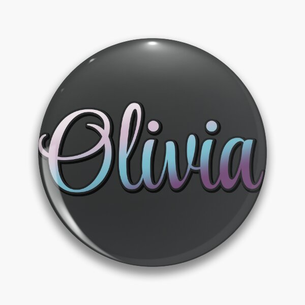 Item preview, Pretty Script Olivia Name in Cool Colors designed and sold by AloraDawnEve.