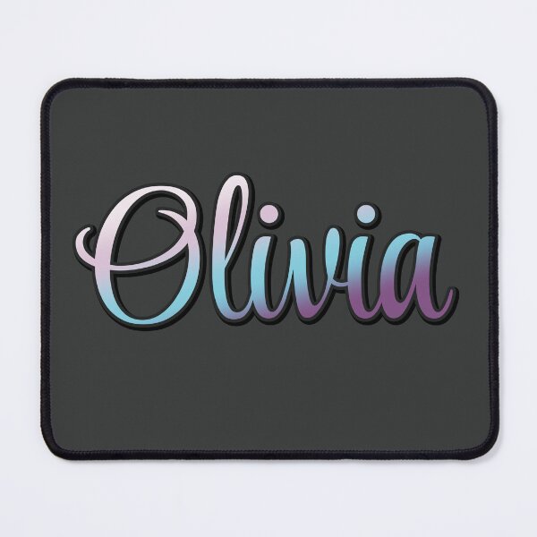 Item preview, Pretty Script Olivia Name in Cool Colors designed and sold by AloraDawnEve.