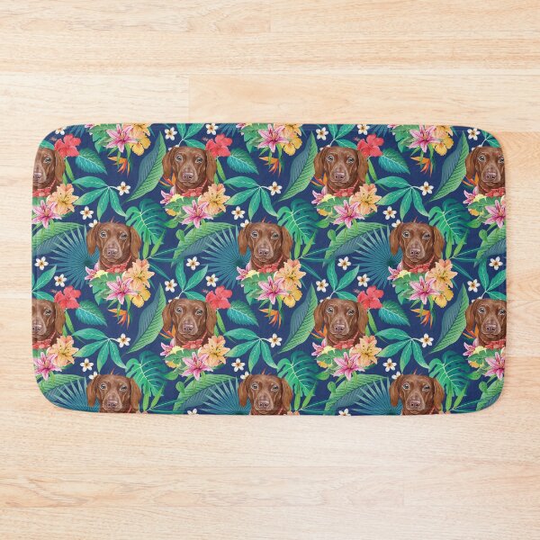 Item preview, Tropical Chocolate Dachshund Doxie Puppy designed and sold by lulupetart.