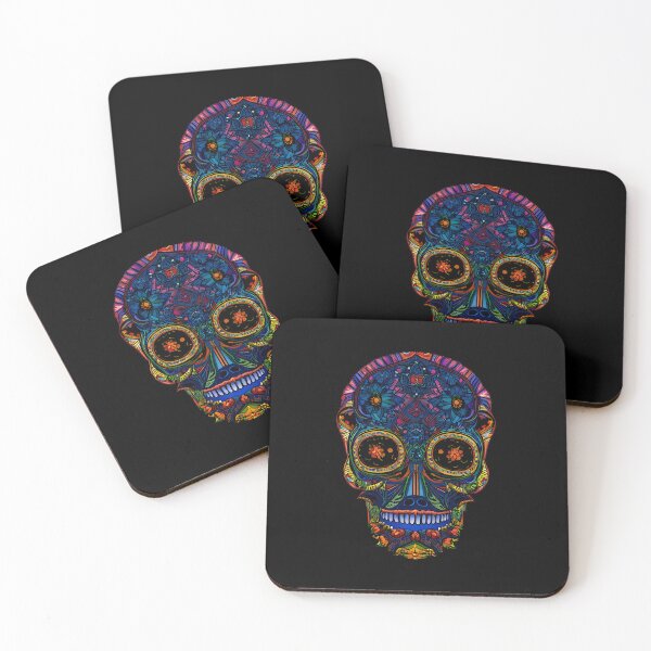 Item preview, Colorful skull artwork designed and sold by DopeDesign111.
