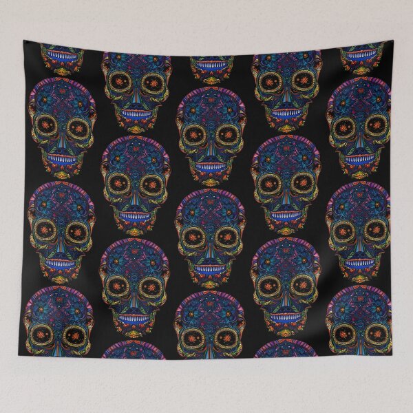 Item preview, Colorful skull artwork designed and sold by DopeDesign111.