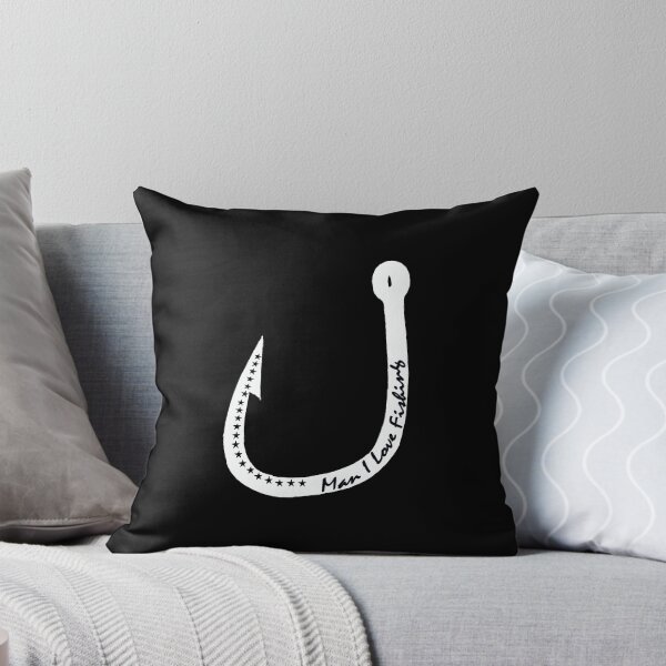 Item preview, MILF, Man I love fishing, with fishing hook in white designed and sold by Manoroma.