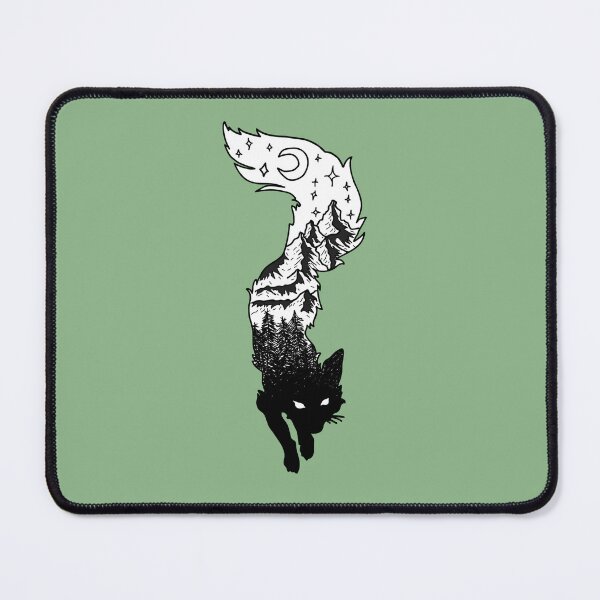 Item preview, Fox Silhouette B&W designed and sold by CarlStickers.