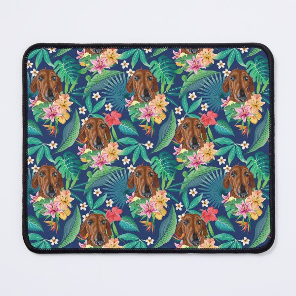 Item preview, Tropical Brown Dachshund Doxie 1 designed and sold by lulupetart.