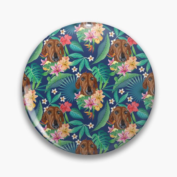 Item preview, Tropical Brown Dachshund Doxie 1 designed and sold by lulupetart.