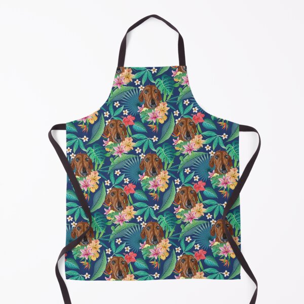 Item preview, Tropical Brown Dachshund Doxie 1 designed and sold by lulupetart.