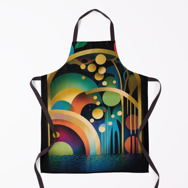 Item preview, Chasing Waterfalls Abstract in Lush Purple, Teal and Gold designed and sold by Orianah.