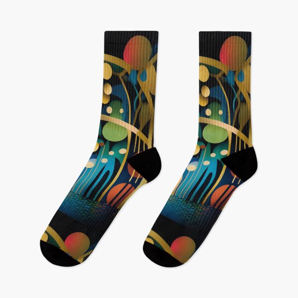 Item preview, Chasing Waterfalls Abstract in Lush Purple, Teal and Gold designed and sold by Orianah.