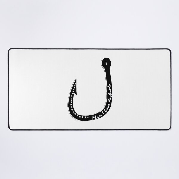 Item preview, MILF, Man I love fishing, with fishing hook in black designed and sold by Manoroma.