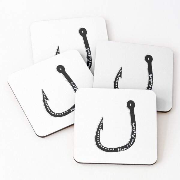 Item preview, MILF, Man I love fishing, with fishing hook in black designed and sold by Manoroma.