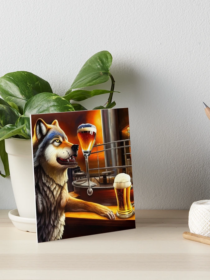 Happy Drunk Wolf