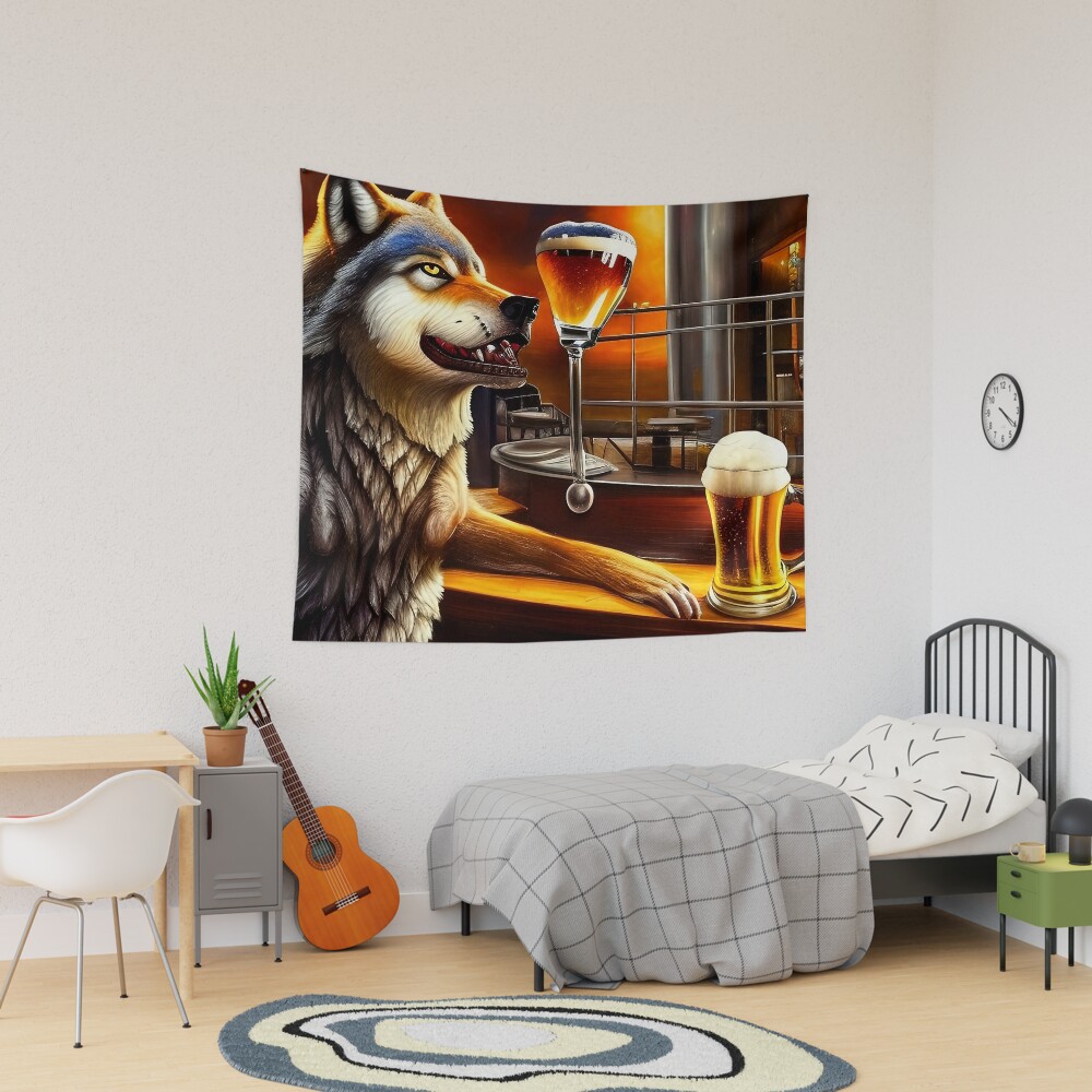Happy Drunk Wolf