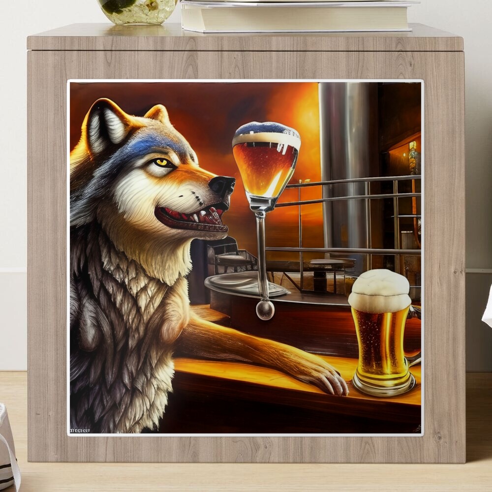 my postersucks 「DRINKING LIKE A WOLF」 Drinking Like a Wolf Poster – Blind Corner