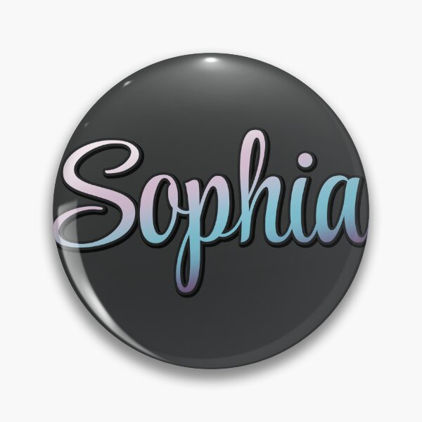 Item preview, Pretty Script Sophia Name in Cool Colors designed and sold by AloraDawnEve.