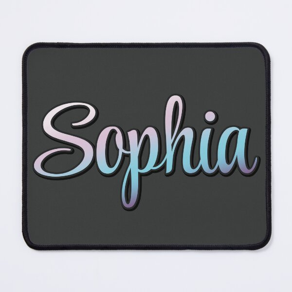 Item preview, Pretty Script Sophia Name in Cool Colors designed and sold by AloraDawnEve.