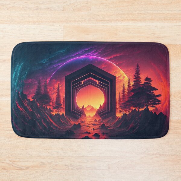 Item preview, Retro-Futurist Portal: A Synthwave Passage Through the Unknown designed and sold by Mullet Monkey.