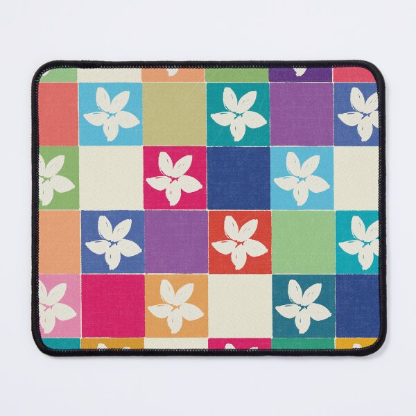 Item preview, DP281-6 Floral Checkerboard Pattern designed and sold by DuckyRubin.