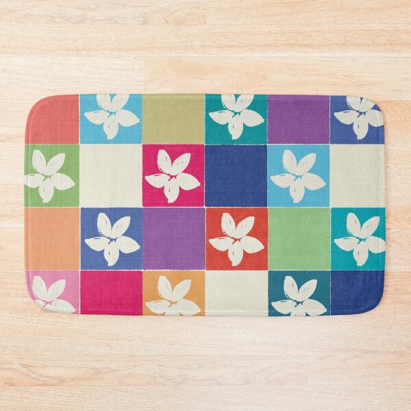 Item preview, DP281-6 Floral Checkerboard Pattern designed and sold by DuckyRubin.