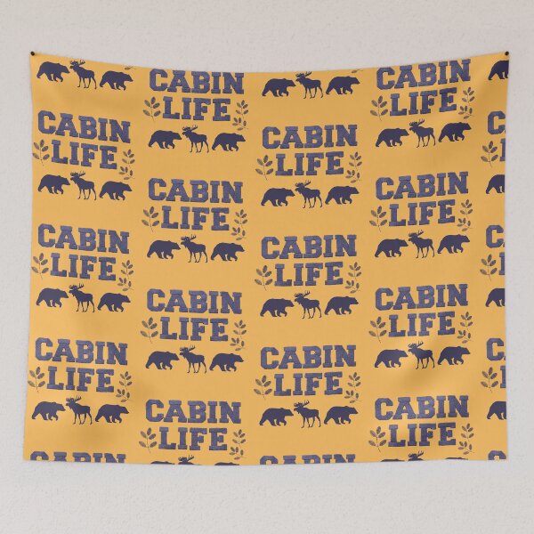 Item preview, Cabin Life Embroidery designed and sold by LifeNonchalant.