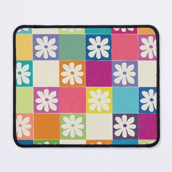 Item preview, DP281-1 Floral Checkered Pattern designed and sold by DuckyRubin.