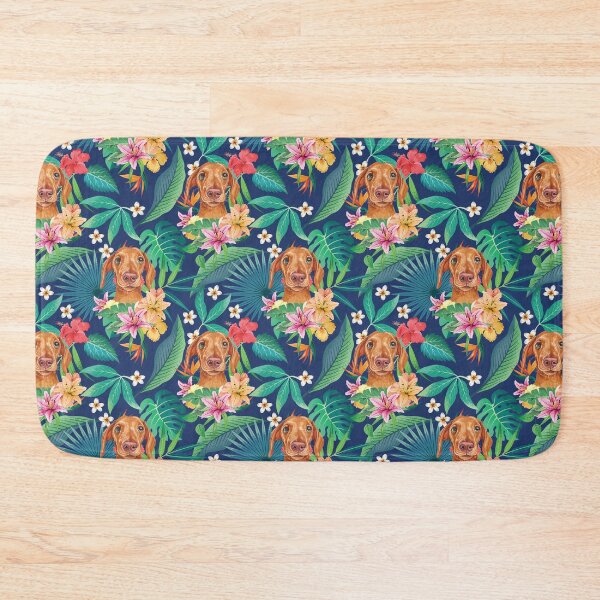Item preview, Tropical Red Dachshund Doxie 1 designed and sold by lulupetart.