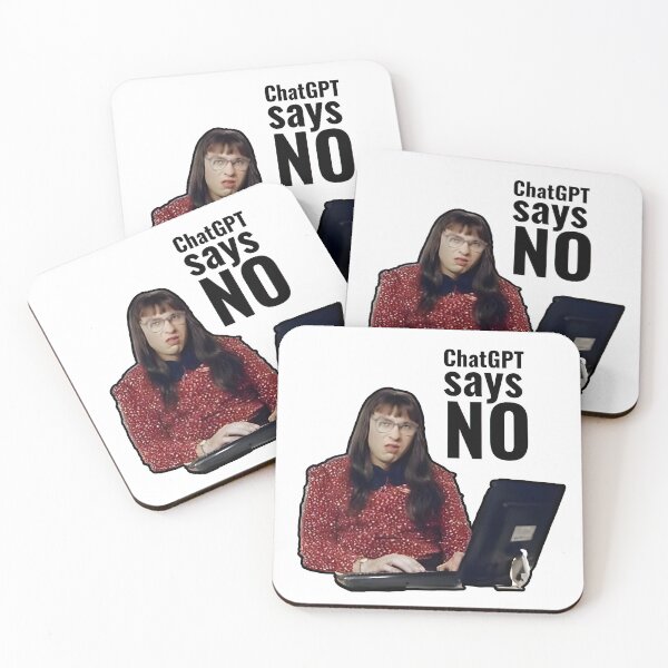 Item preview, Carol says the ChatGPT says NO. designed and sold by Arcult-Stickers.