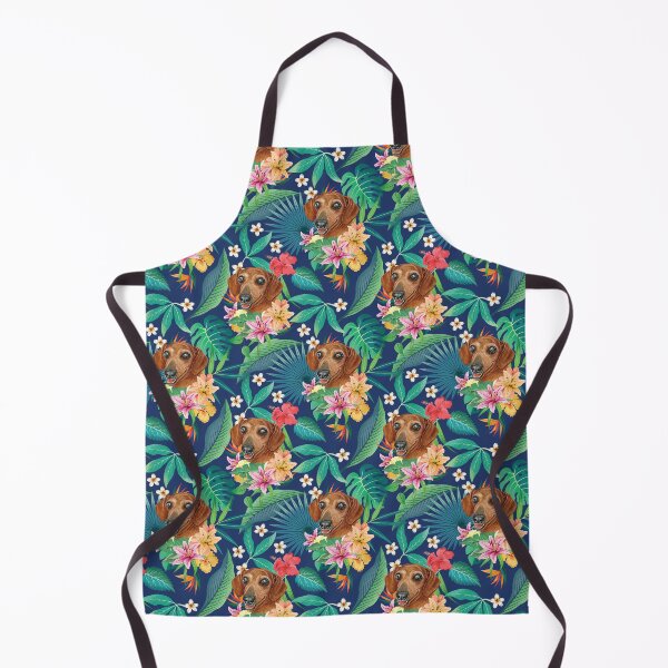 Item preview, Tropical Red Dachshund Doxie 2 designed and sold by lulupetart.