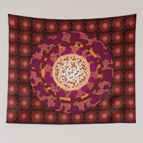 Item preview, Red Mandala with copies of itself designed and sold by TheCircles.