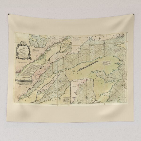 Item preview, Map of the Saint Lawrence River (1771) designed and sold by allhistory.