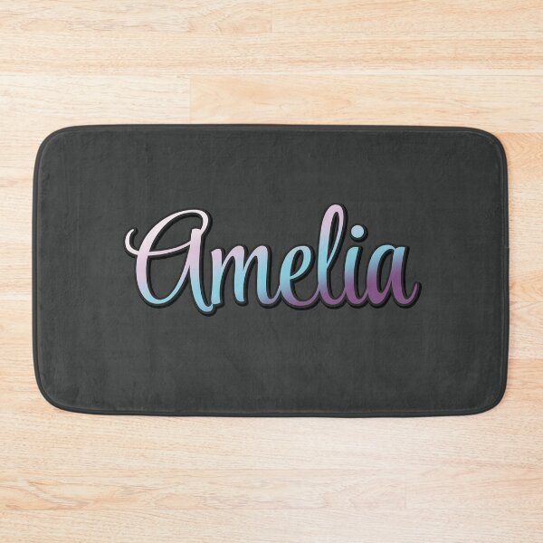 Item preview, Pretty Script Amelia Name in Cool Colors designed and sold by AloraDawnEve.