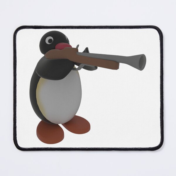 Item preview, penguin with gun designed and sold by RexKlocko.