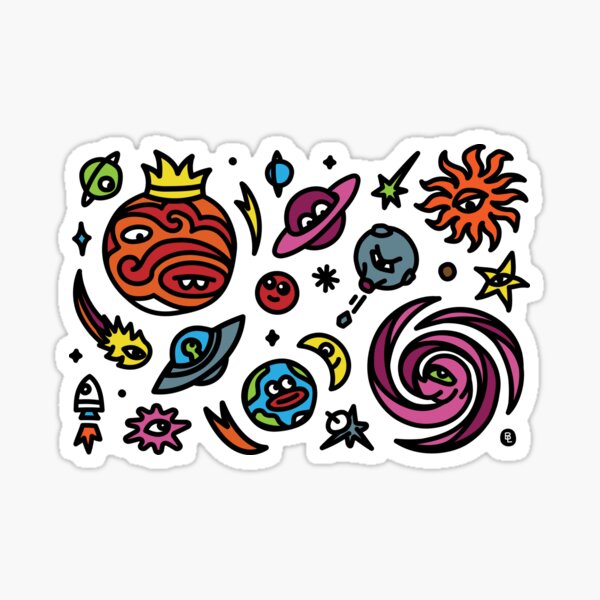 Solar System Shenanigans Sticker