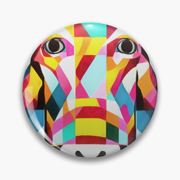 Item preview, Donkey Colorful Fun Geometric Abstract Art designed and sold by taiche.