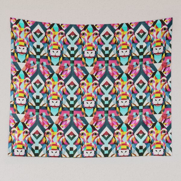 Item preview, Donkey Colorful Fun Geometric Abstract Art designed and sold by taiche.