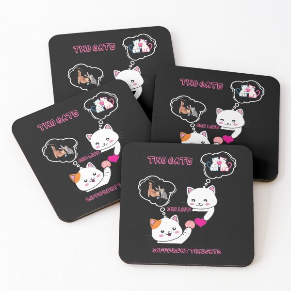 Item preview, Two cats, one love, different thoughts,  designed and sold by ConradoBullhead.