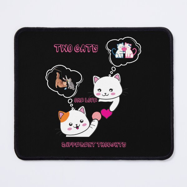 Item preview, Two cats, one love, different thoughts,  designed and sold by ConradoBullhead.