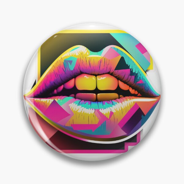 Item preview, Golden Reflection Vaporwave Aesthetic - Big Lip designed and sold by Star_.