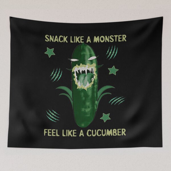 Item preview, Snack like a monster feel like a cucumber  designed and sold by SidTastic .