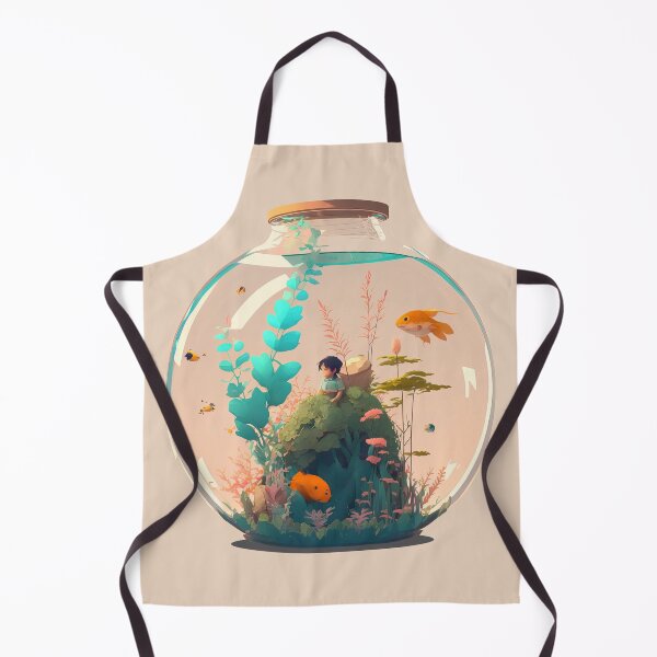 Item preview, Boy Living inside a Fantasy Aquarium designed and sold by quick-drops.