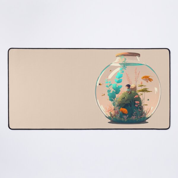 Item preview, Boy Living inside a Fantasy Aquarium designed and sold by quick-drops.