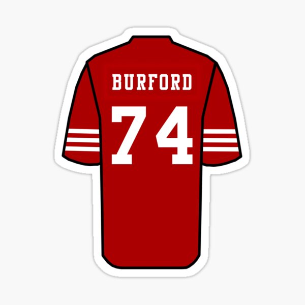 Spencer Burford Jersey ' Sticker for Sale by gergyegdid