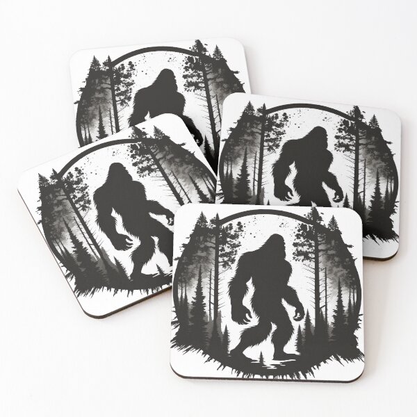 Item preview, Big Foot in trees, sasquatch image designed and sold by thearttist.