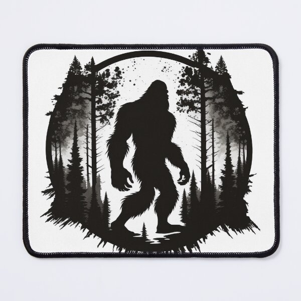 Item preview, Big Foot in trees, sasquatch image designed and sold by thearttist.