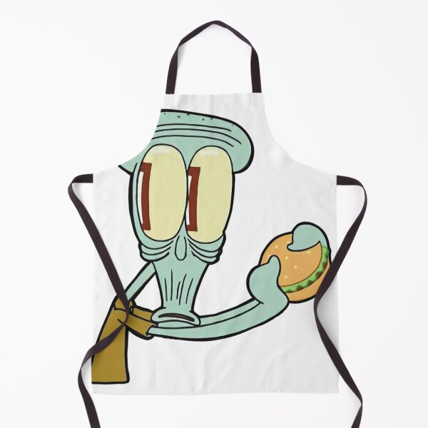Item preview, Squidward holding a burger designed and sold by liperokovinaf.