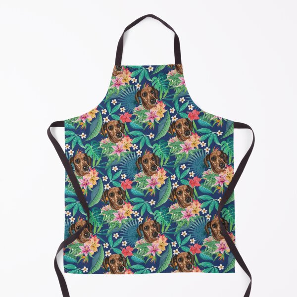 Item preview, Tropical Brown Dachshund Doxie 2 designed and sold by lulupetart.