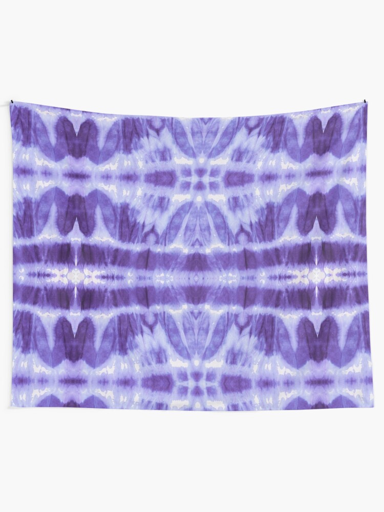 Alternate view of Tie Dye Violet Twos Tapestry
