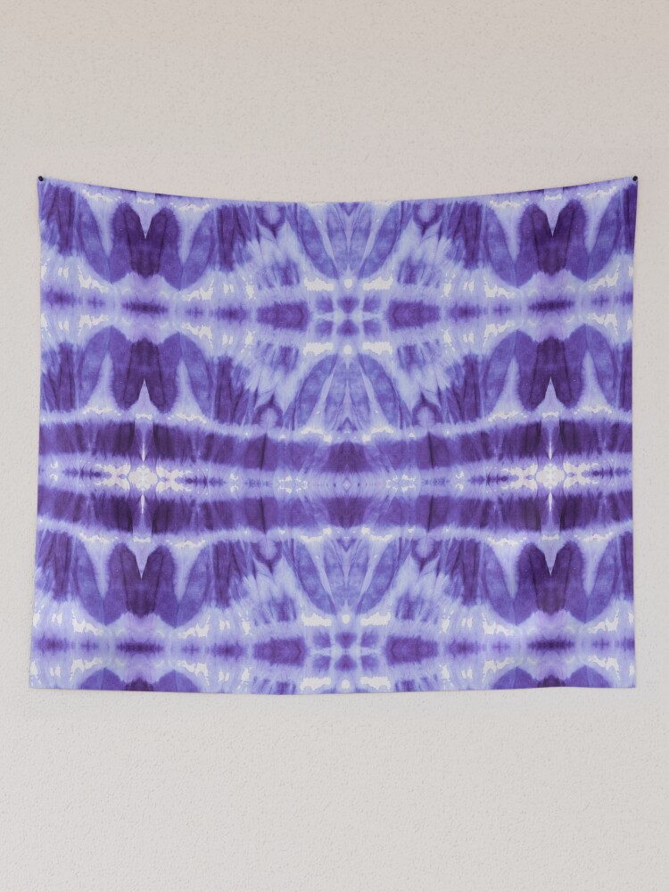 Alternate view of Tie Dye Violet Twos Tapestry