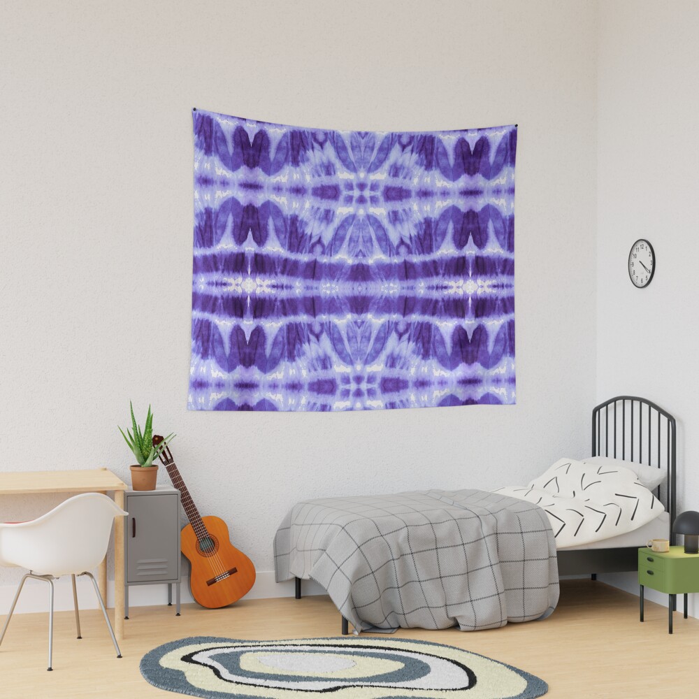 Tie Dye Violet Twos Tapestry