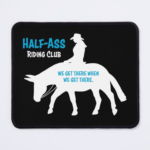 Item preview, Mule Riding Club Version 2 - Teal and White - FEMALE RIDER designed and sold by Melissa Bradshaw.